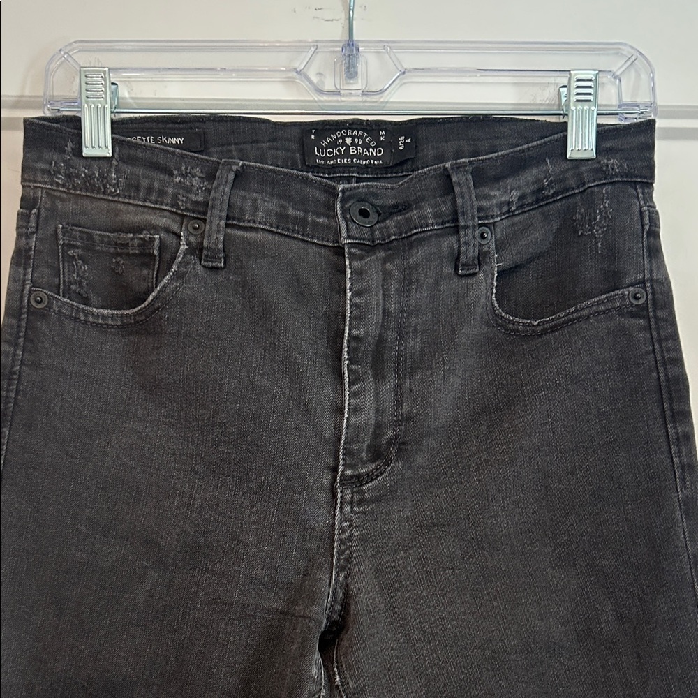 Lucky Brand Women’s Dark Gray/Black Skinny Jeans